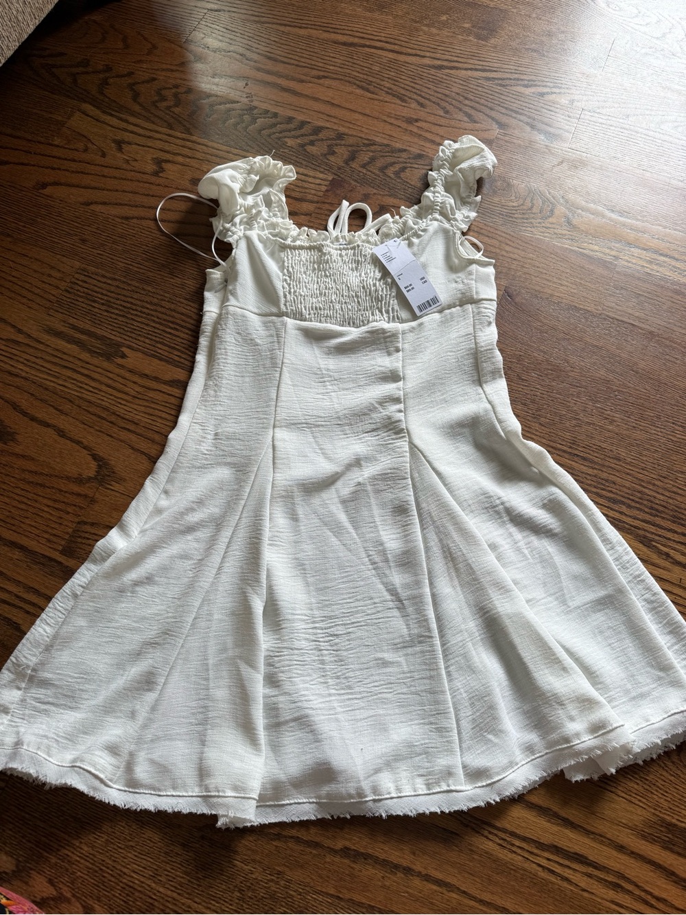 Urban Outfitters Kimchi Blue NWT $69 S White Short Puff-Sleeve Mini Dress - Picture 5 of 5